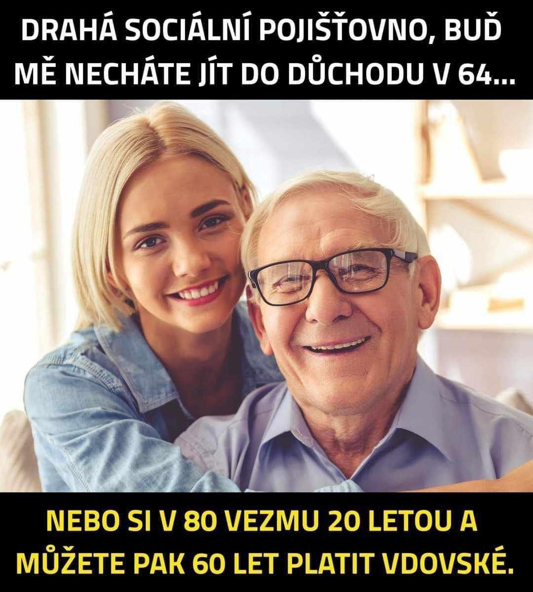 Duchodce v 64letech nebo vdovsky duchod 60let